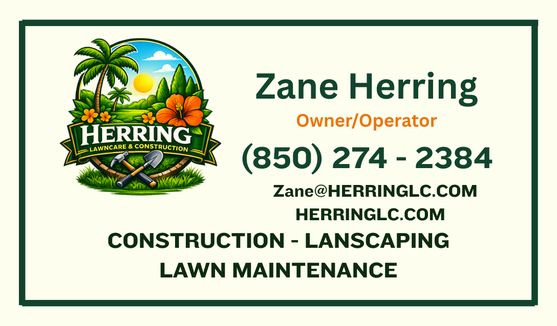 Herring Lawncare Business Card