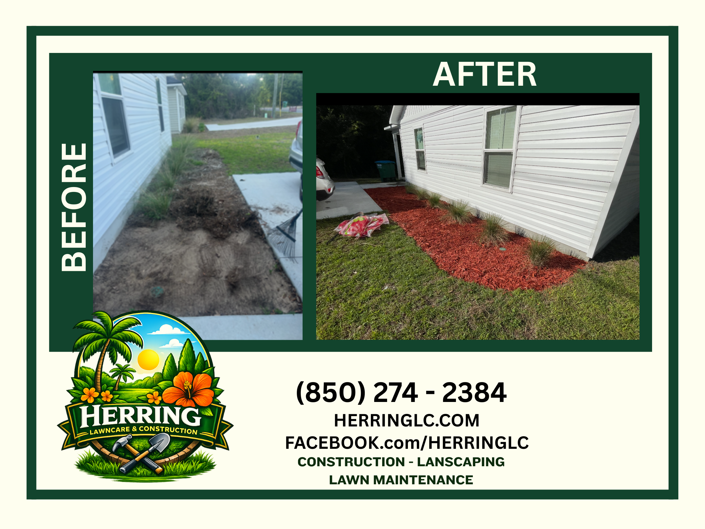 Herring Lawncare Facebook Graphic